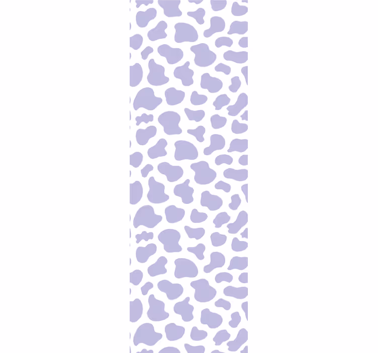 Teenage bedroom roller blind purple cow print - TenStickers