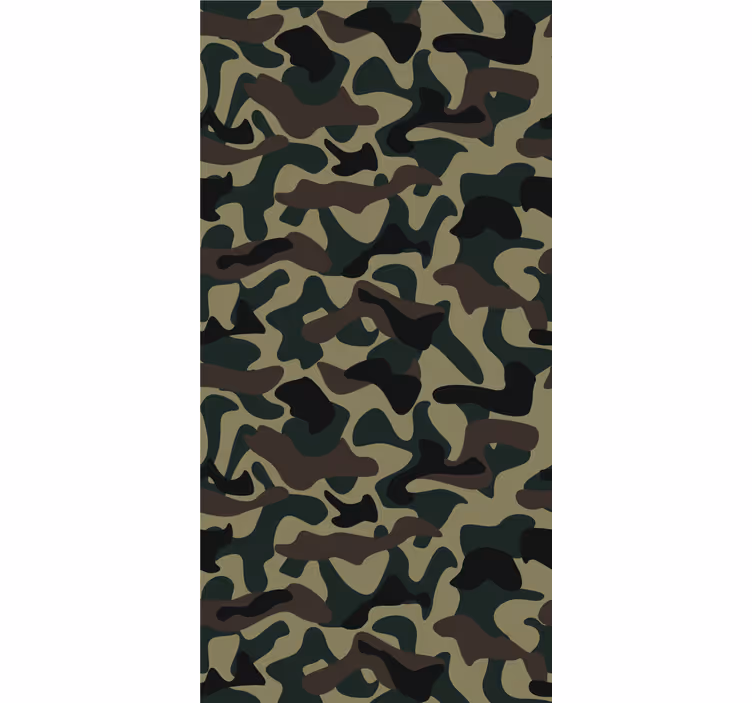 Teenage bedroom roller blind in military pattern - TenStickers