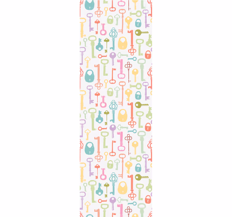 Colorful keys teenage bedroom roller blind - TenStickers