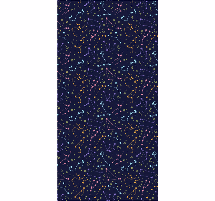 Colourful galaxy teenage bedroom roller blind - TenStickers