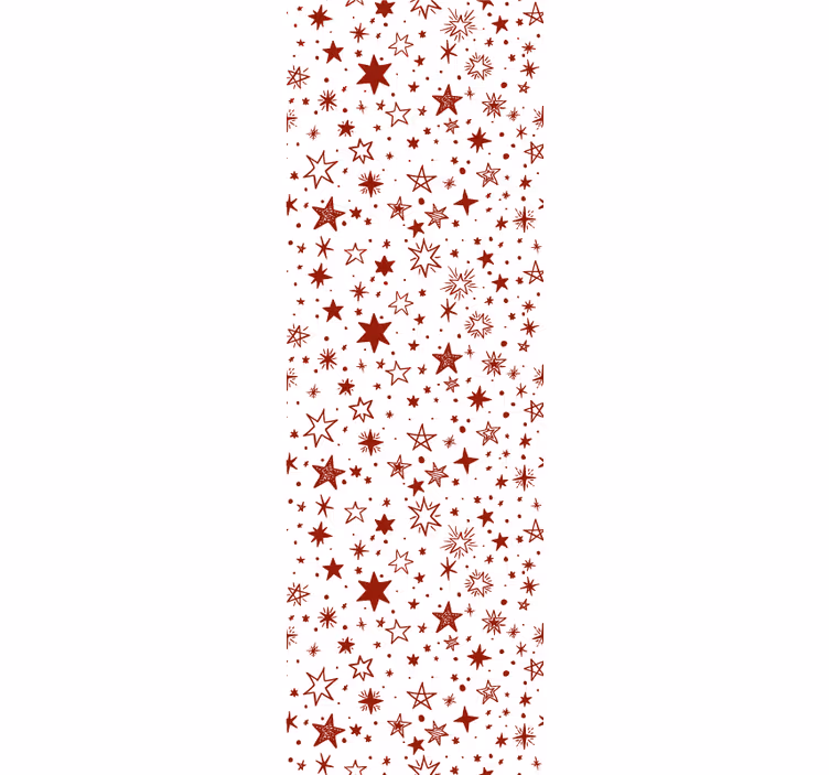 Teenage bedroom roller blind red watercolor star - TenStickers