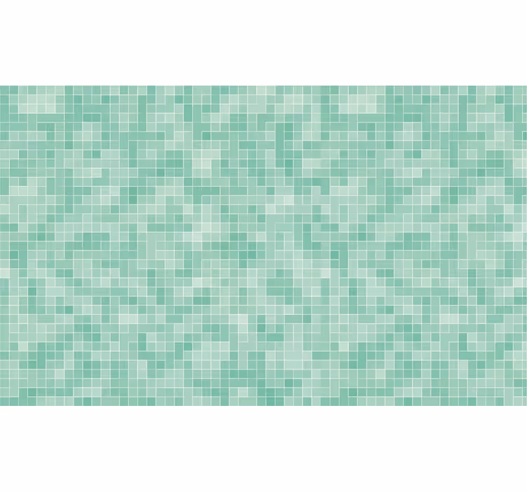 Bathroom roller blind abstract square tile - TenStickers