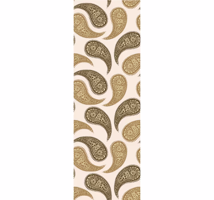Classic roller blind indian paisley design - TenStickers