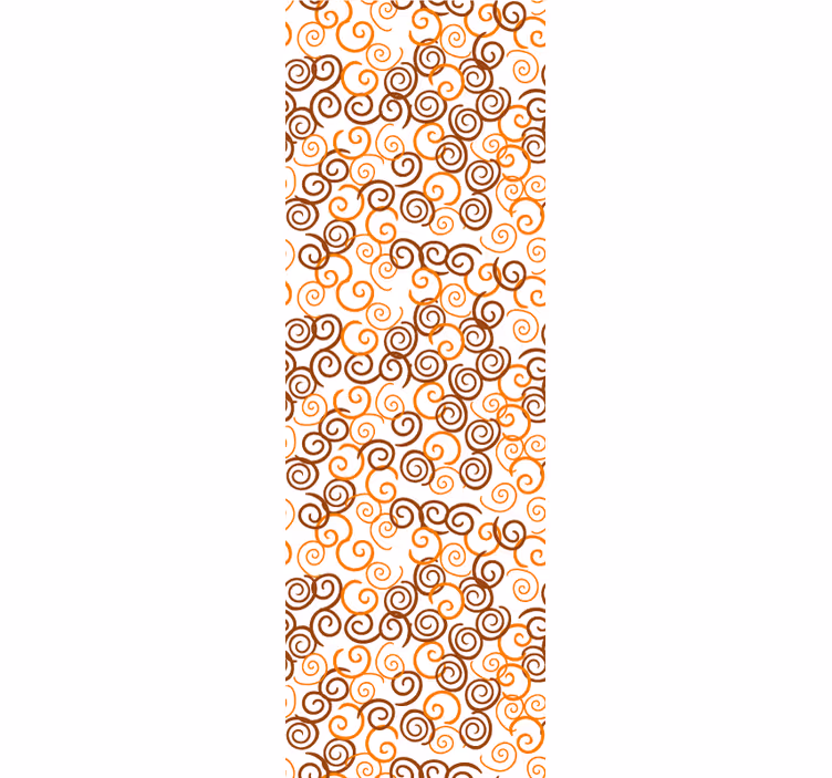 Classic roller blind in two-color psychedelic design - TenStickers
