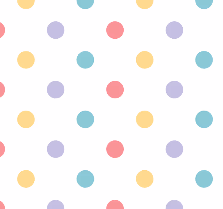 Colorful confetti nursery roller blind - TenStickers