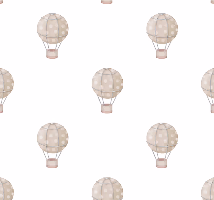 Nursery roller blind with gray balloons - TenStickers