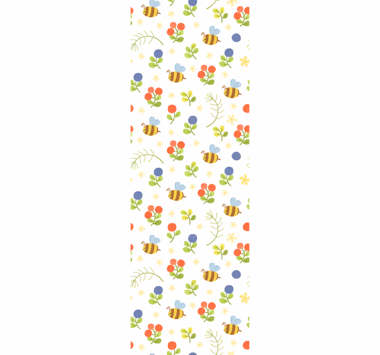 Nursery roller blind with cute baby bee design - TenStickers