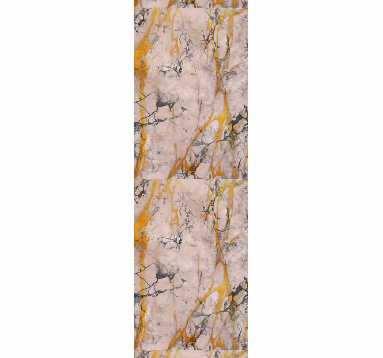 Hallway roller blind in warm gold marble - TenStickers