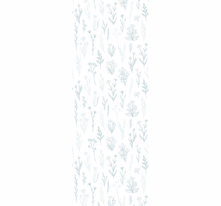 Hallway roller blind flower on a white background - TenStickers