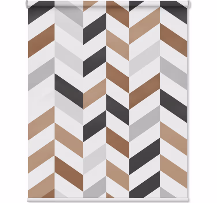 Colorful blocks geometric hallway roller blind - TenStickers