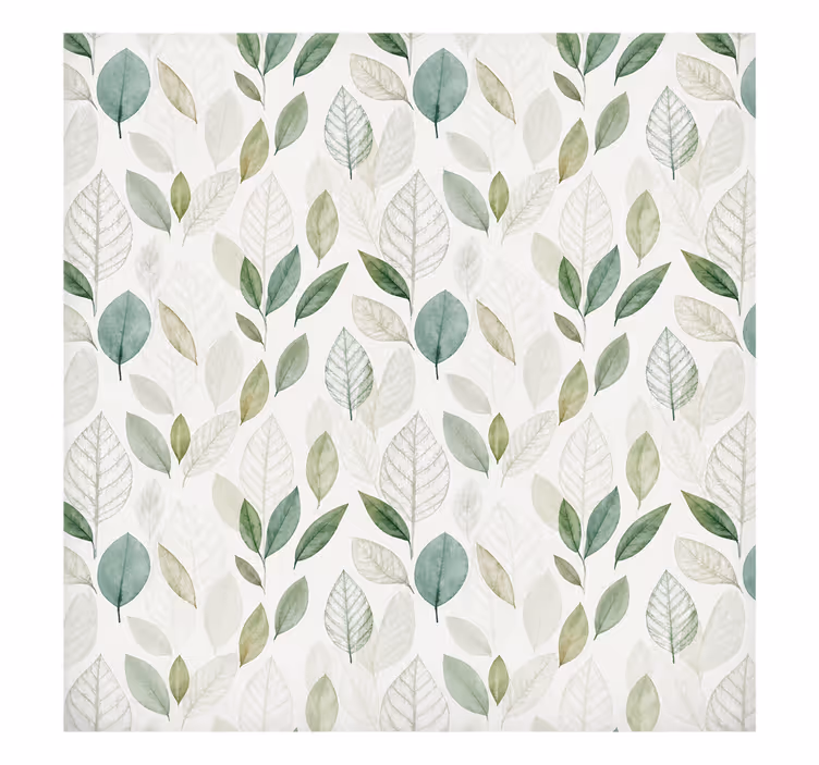 Gray roller blind screen leaves translucent - TenStickers