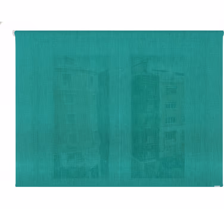 Green roller blind for building painting - TenStickers