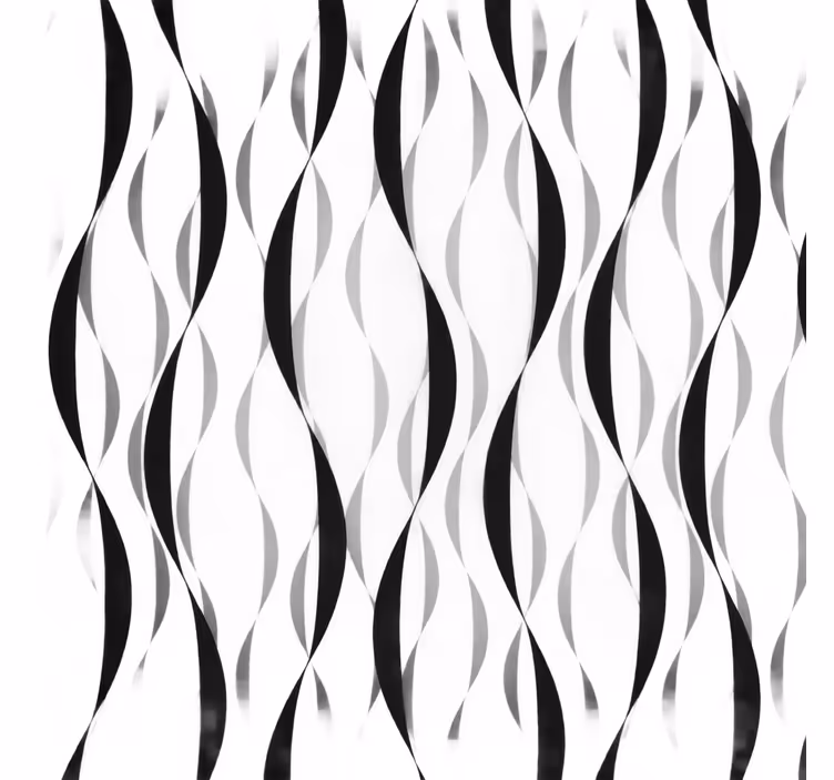 Bathroom roller blind width 90 wavy stripes - TenStickers