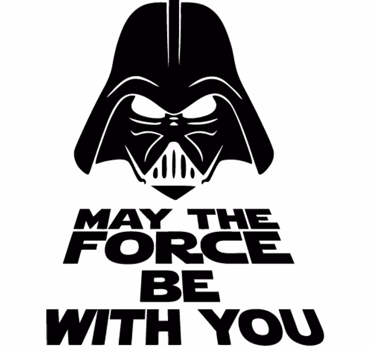 Movie roller blind vader toilet vinyl may the force - TenStickers