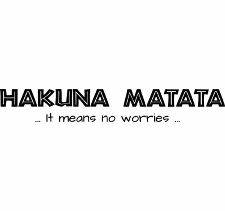 Movie roller blind kids decorative vinyl hakuna matata - TenStickers