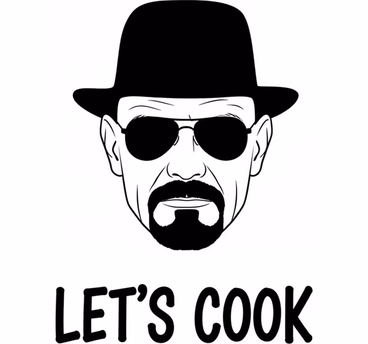Movie roller blind heisenberg let's cook design - TenStickers