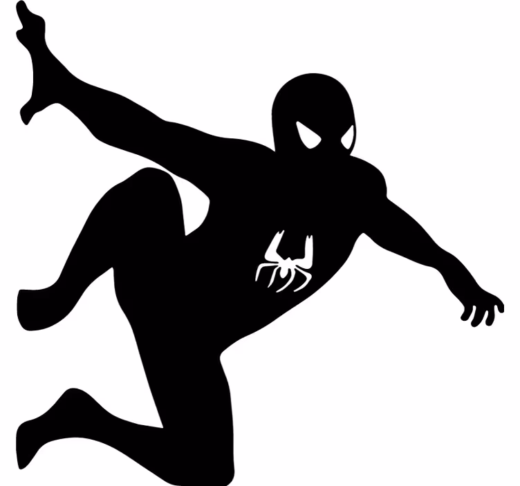 Superhero roller blind spiderman on the wall - TenStickers