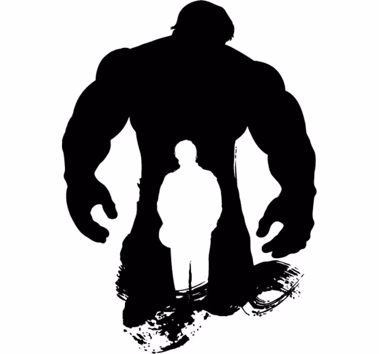 Superhero roller blind decorative vinyl silhouette - TenStickers