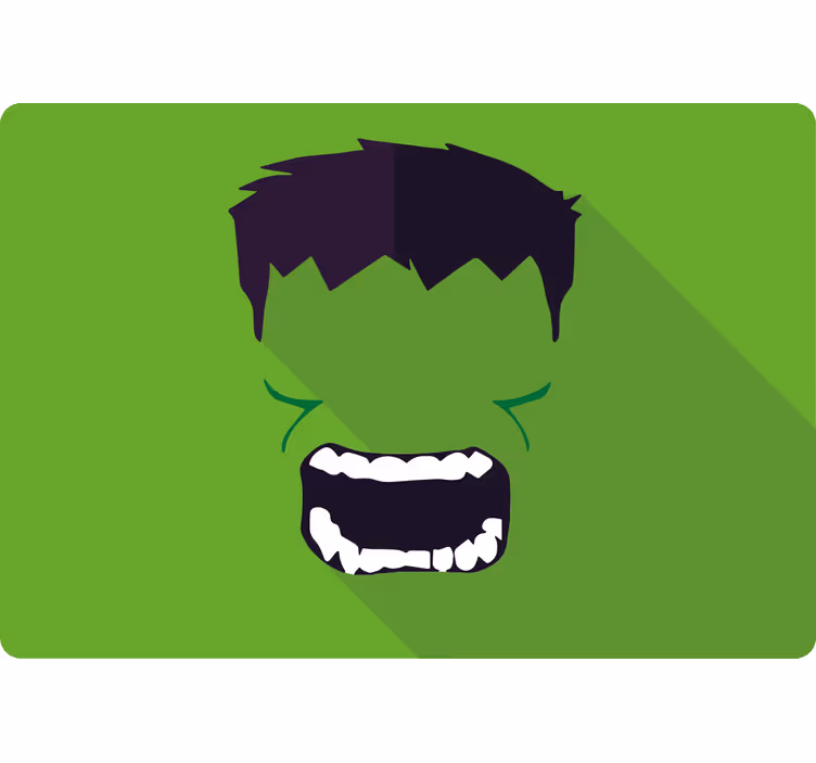 Green hero superhero roller blind - TenStickers