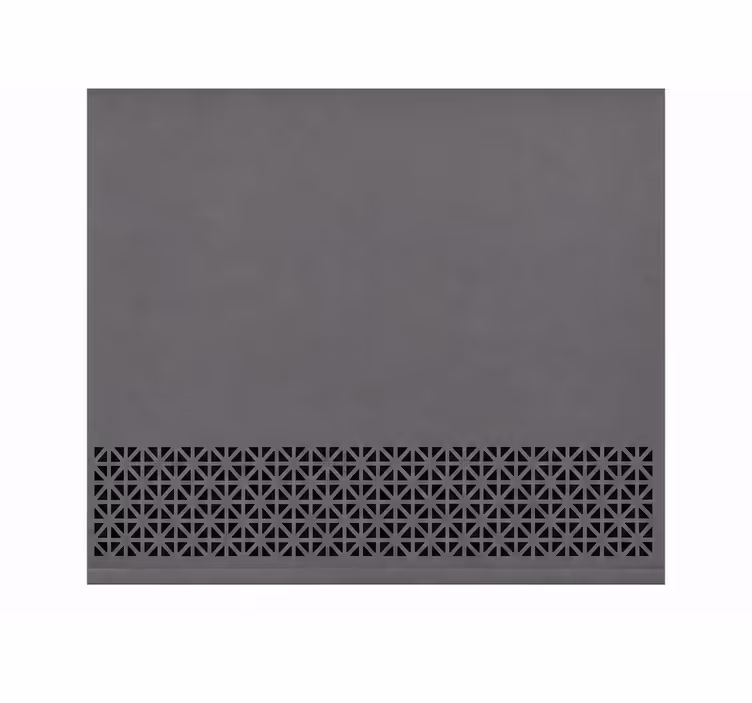Gray roller blind with stripe border pattern - TenStickers