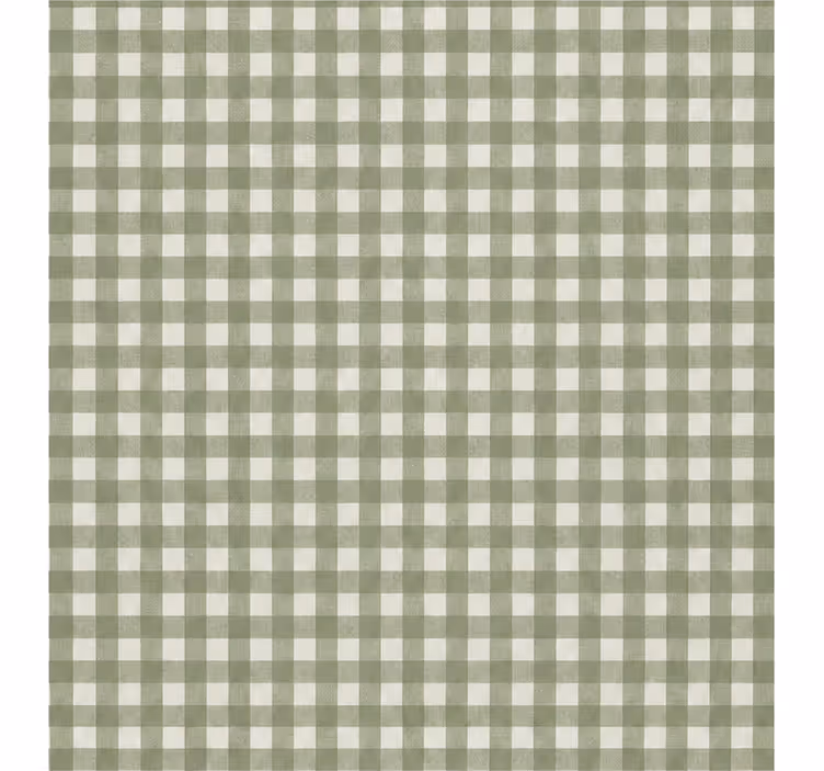 Green roller blind with small gingham squares pattern - TenStickers
