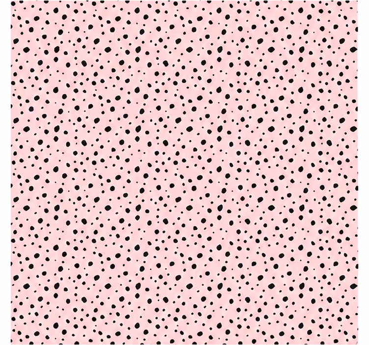 Pink roller blind with blush dalmatian dots - TenStickers