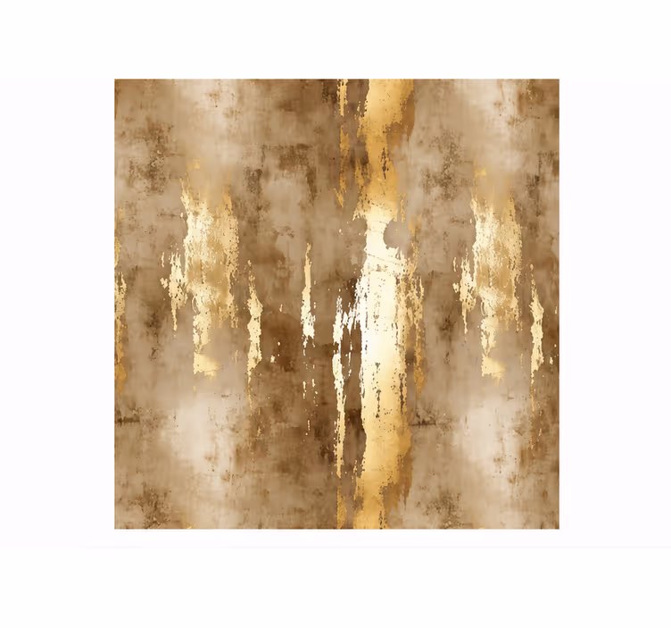 Brown roller blind with marble gold design - TenStickers