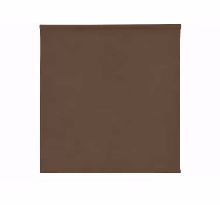 Brown roller blind simply blackout - TenStickers