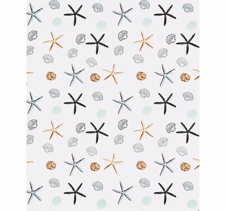 Master bedroom roller blind 240cm sea stars pattern - TenStickers