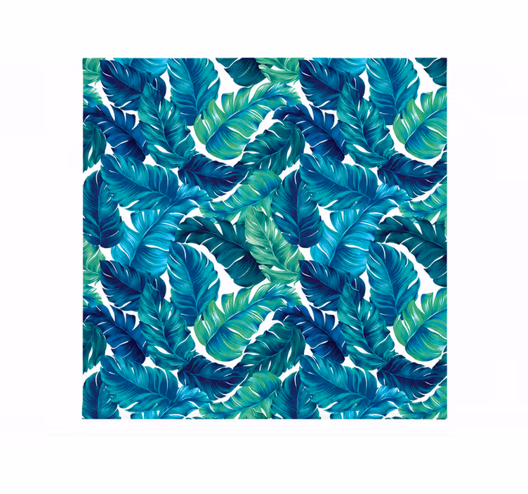 Master bedroom roller blind width 210 tropical leaves - TenStickers