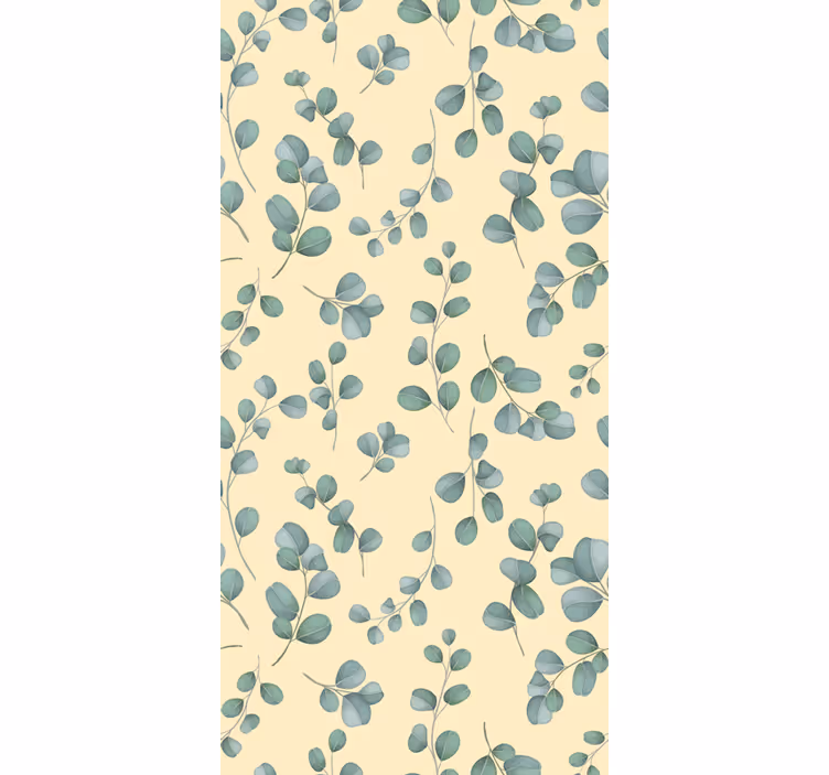 Eucalyptus Leaf Pattern flowers and plants roller blind - TenStickers