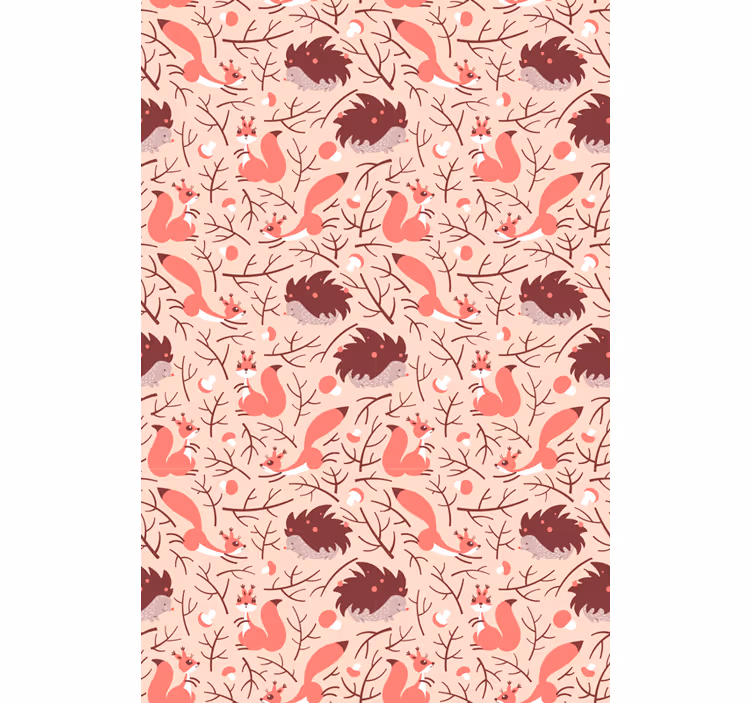 Fauna Pattern Motif animal roller blind - TenStickers