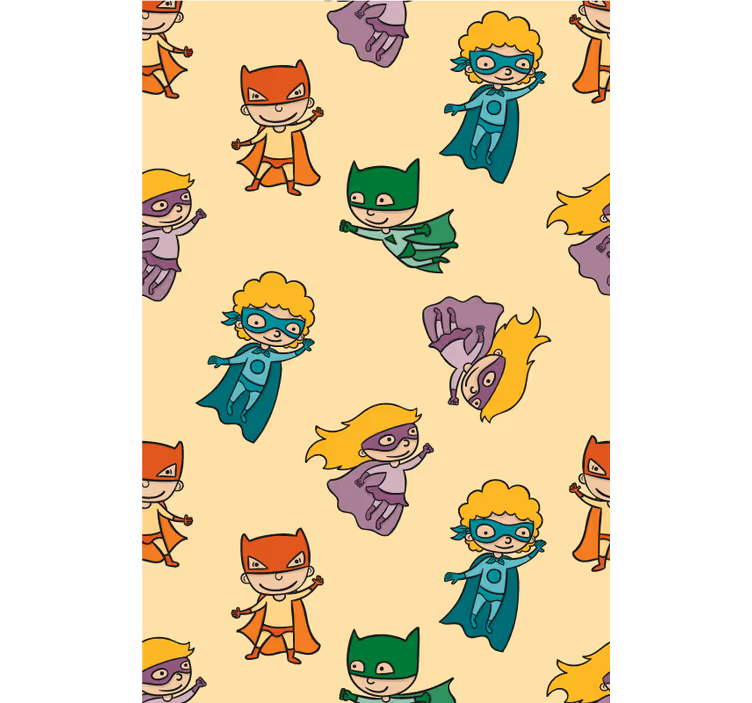 Superhero Cartoon children room roller blind - TenStickers