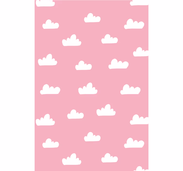 Pink pattern cloud window blind - TenStickers