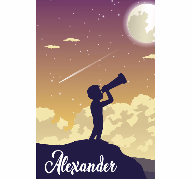 Stargazing Silhouette customise roller blind - TenStickers