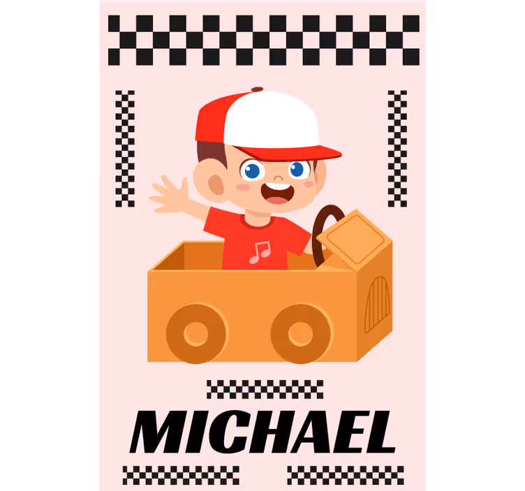 Animated Racing Adventure customise roller blind - TenStickers