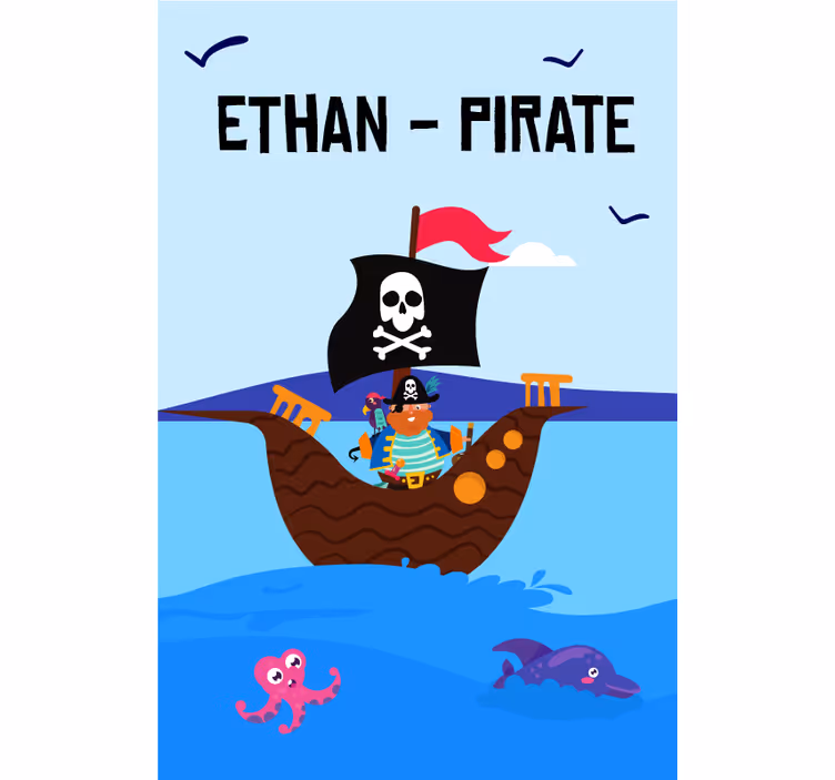 Pirate Adventure Seascape customise roller blind - TenStickers