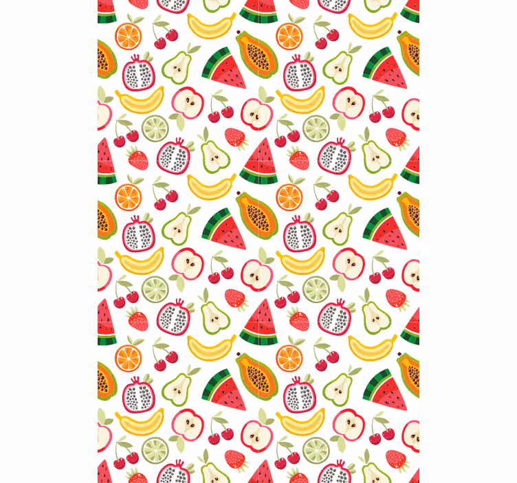 Fruity Pattern Design fruit and vegetable roller blind - TenStickers