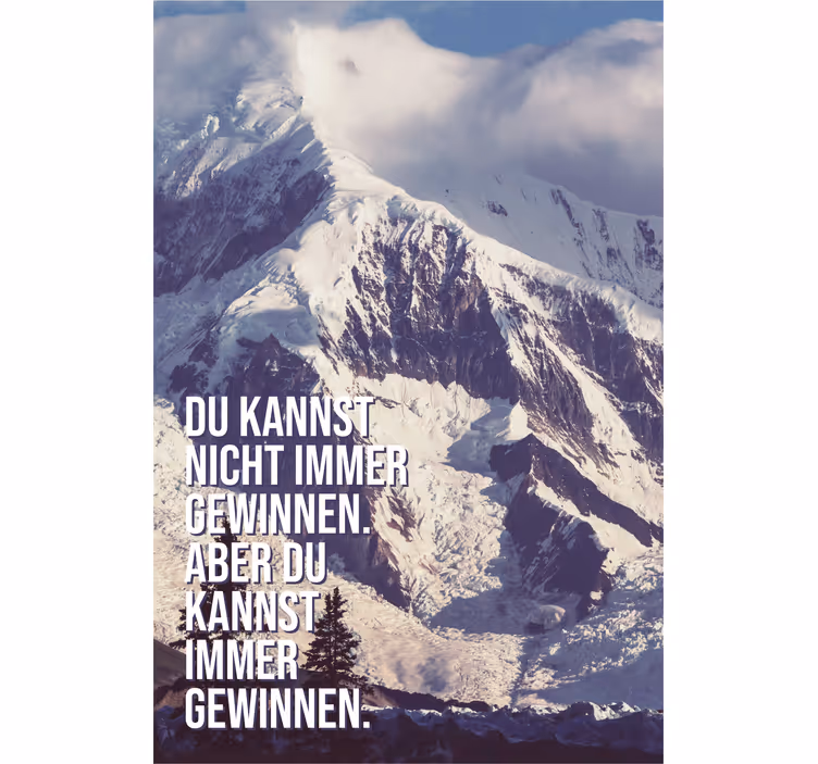 Immer Gewinnen Mountain Peaks office roller blind - TenStickers