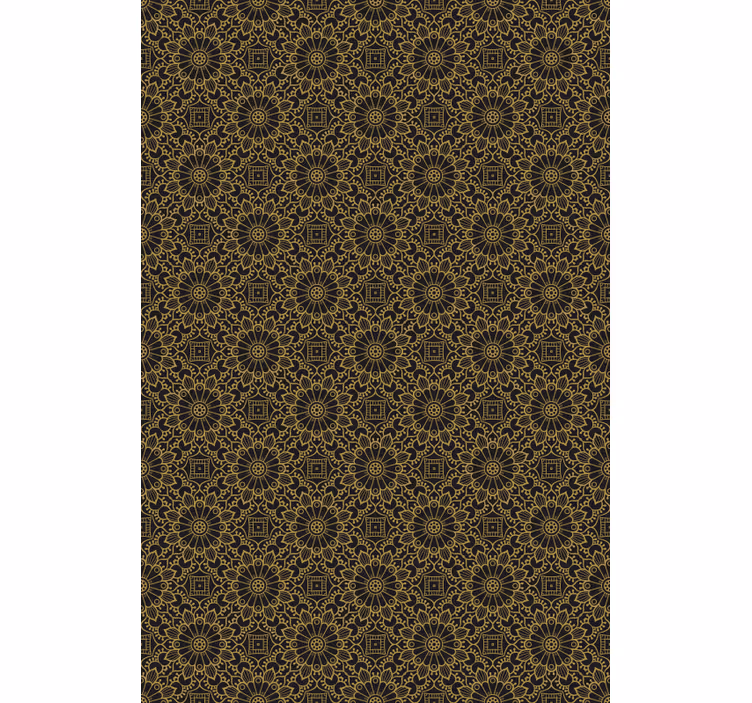 Intricate Floral Pattern art roller blind - TenStickers