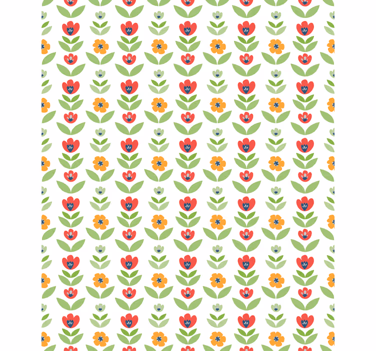 Charming Floral Pattern flowers and plants roller blind - TenStickers