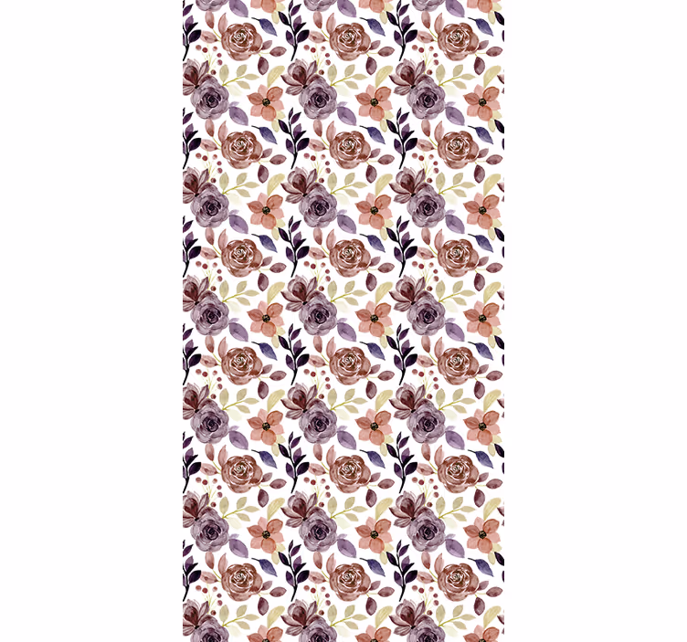 Vintage flower design Flower blind - TenStickers