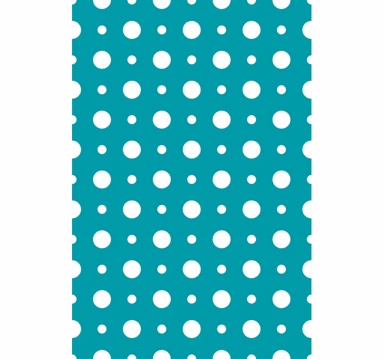 Blue polka dot motif modern roller blind - TenStickers