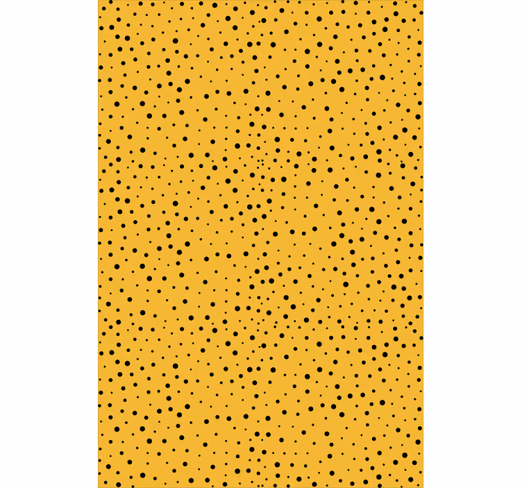 Dotted Yellow Design coloured roller blind - TenStickers