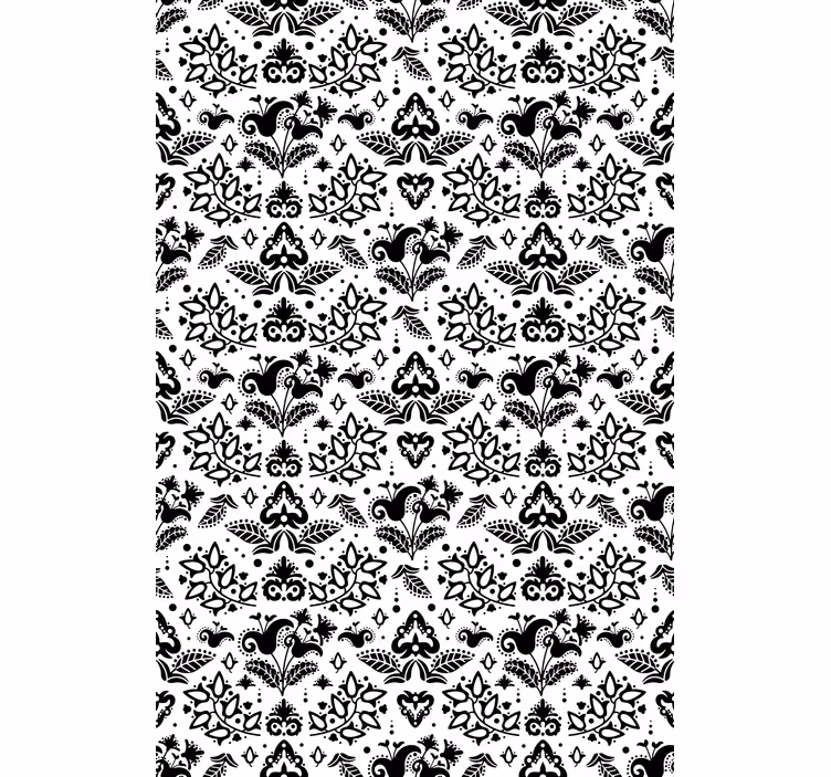 Elegant Floral Elements flower roller blind - TenStickers