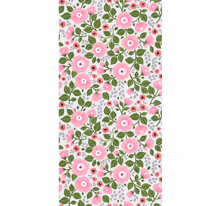 Pretty pink heads of Flower blind - TenStickers