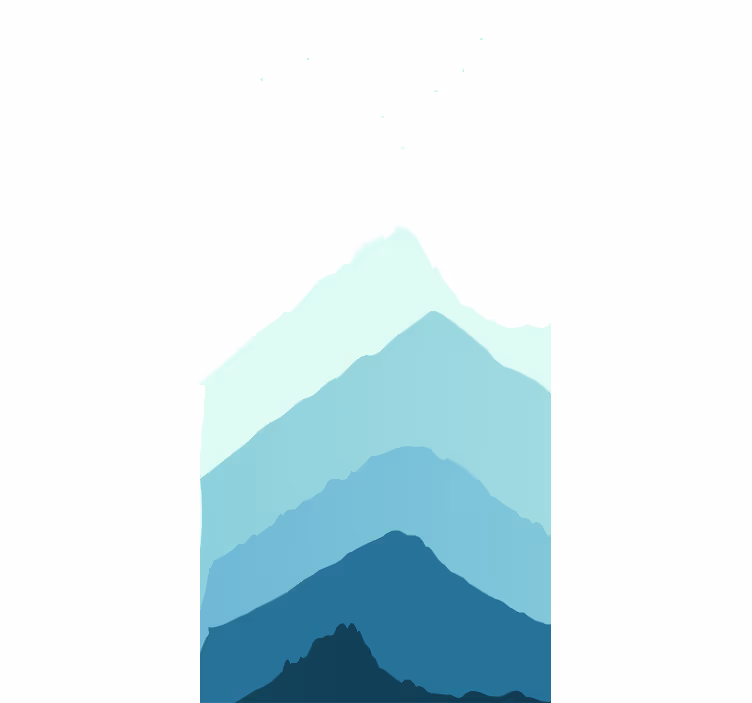 Mountain silhouette layers original roller blind - TenStickers