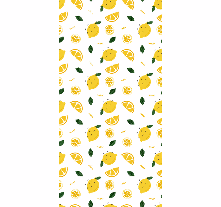 Lemon Slice Motif fruit and vegetable roller blind - TenStickers