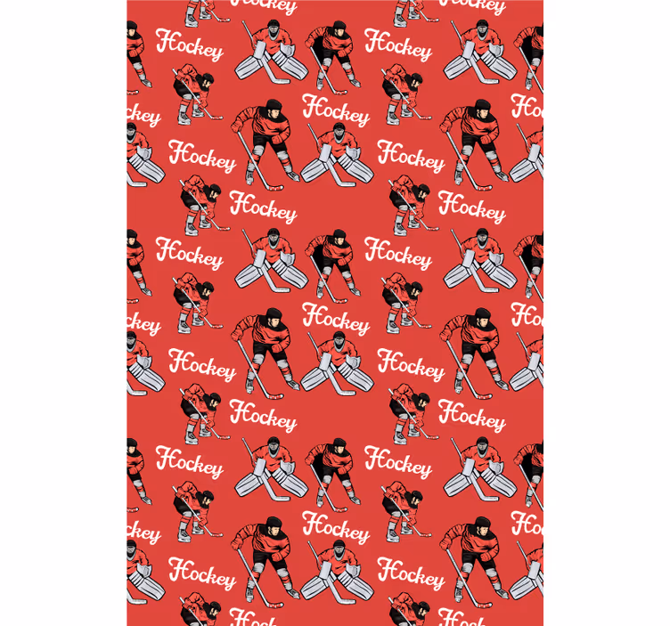 Hockey Players Print sports roller blind - TenStickers