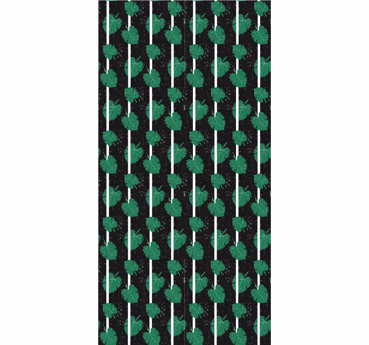 Luxuriant foliage motif flowers and plants roller blind - TenStickers